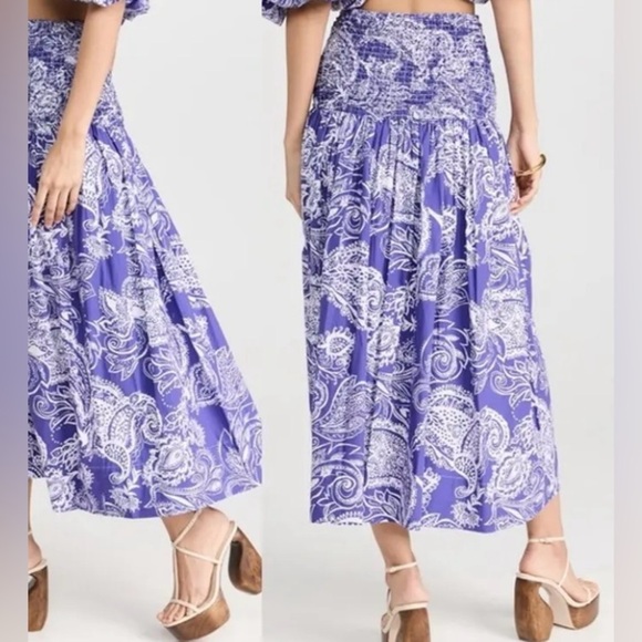 NWT MARA HOFFMAN NICOLE SKIRT - PURPLE MULTI - Picture 5 of 12